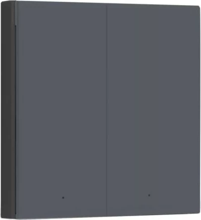 Switch muri smart dyfishtë AQARA H1 EU WS-EUK02, pa tel neutral, Zigbee 3.0, gri 2