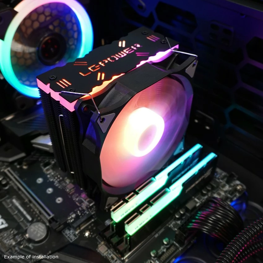 Cooler LC-Power LC-CC-120-ARGB-PRO, 12 cm, PWM, i zi