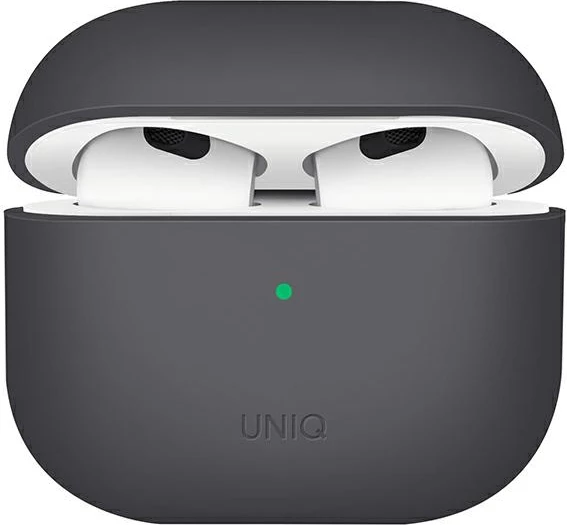 Mbështjellës UNIQ Lino për AirPods 3, silikon, gri