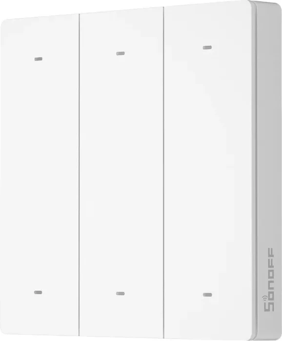 Switch i mençur muri Sonoff R5W, 6 butona, eWeLink, Bardhë