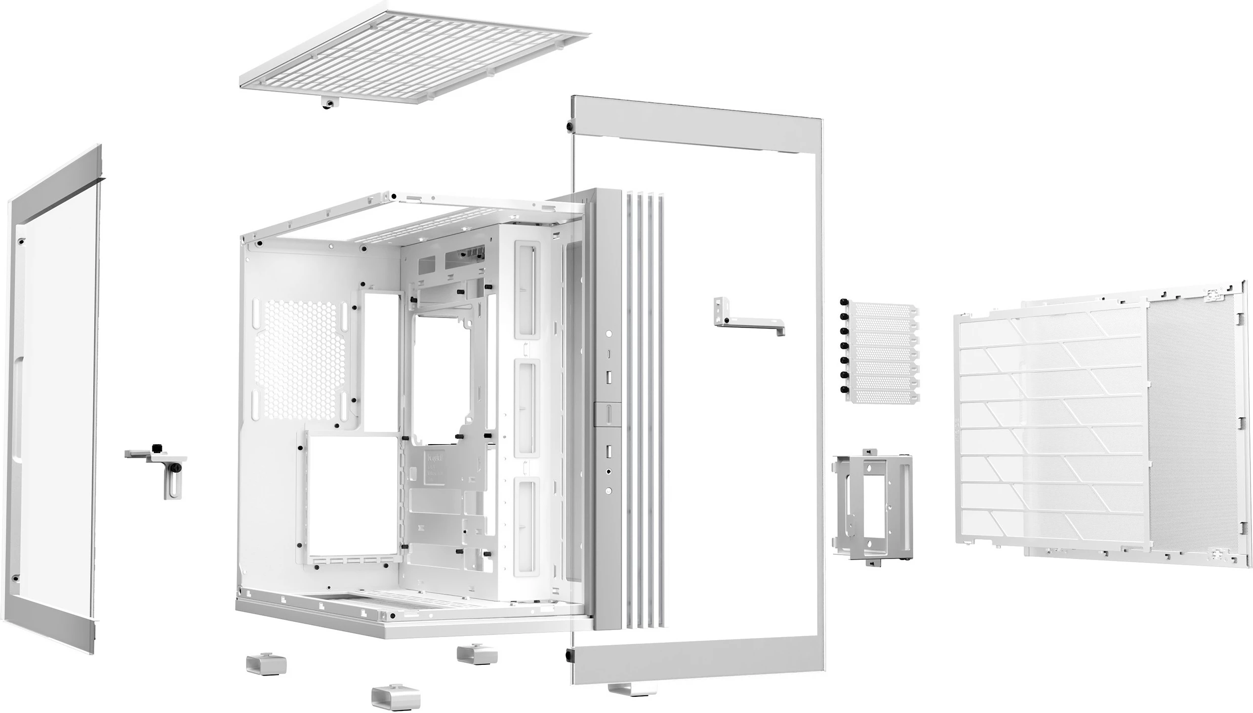 Kasë Be Quiet! Light Base 600 DX, Midi Tower, e bardhë