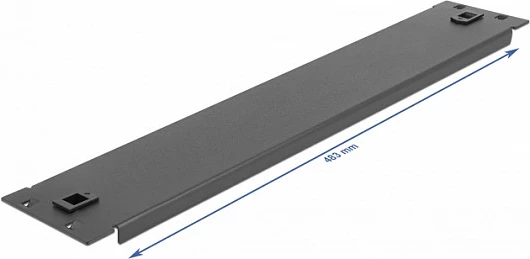 Panel i verbër DeLOCK 19" 2U, montim pa vegla, metal, i zi