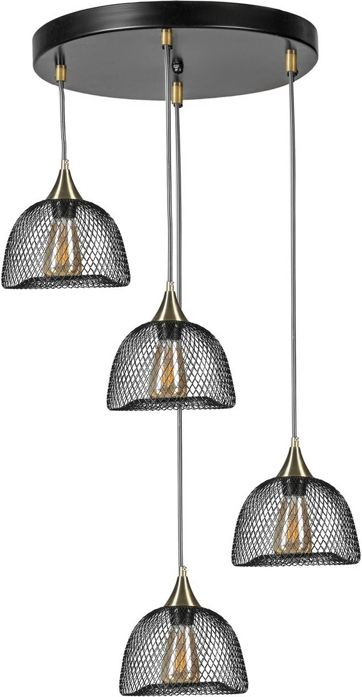 Llambë tavani Opviq, Nasa 4 llampa, ngjyrë e zezë