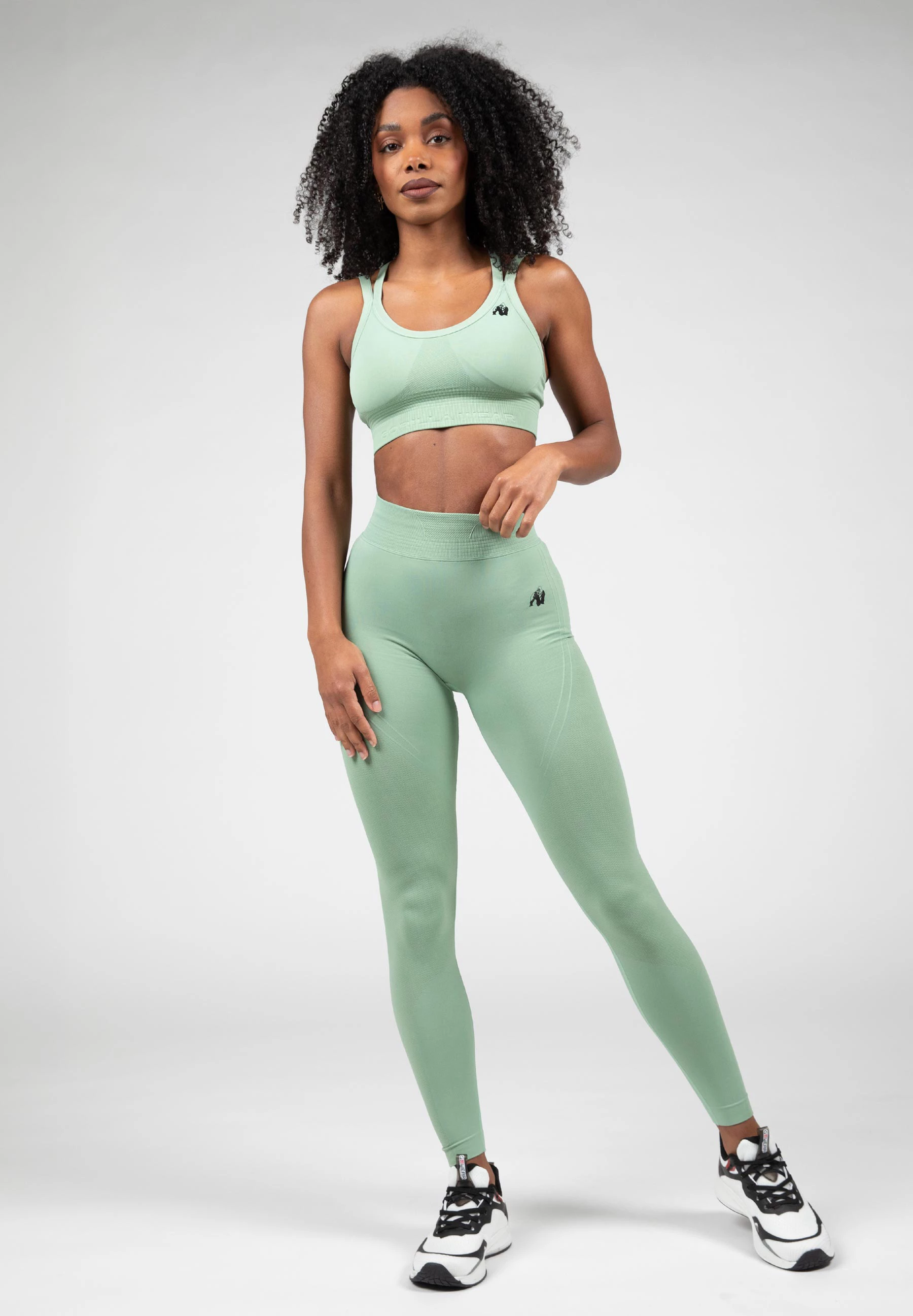 Whitney Seamless Leggings (Whitney Geta pa qepje) – Jeshile