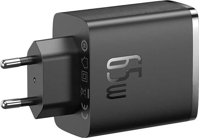 Karikues Baseus OS-Cube Pro, 2xUSB-C + USB, 65W, ngjyrë e zezë