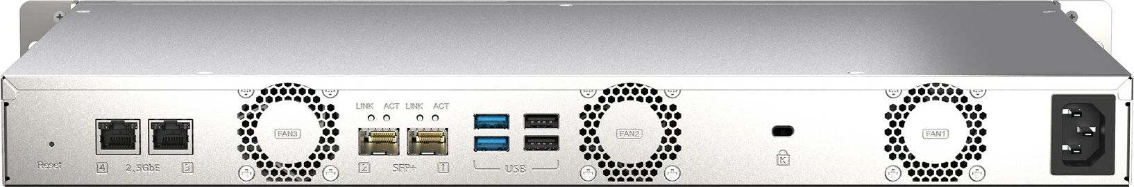 NAS QNAP TS-435XEU, Rack 1U, Marvell CN9131, 4 GB DDR4, Zi, Gri