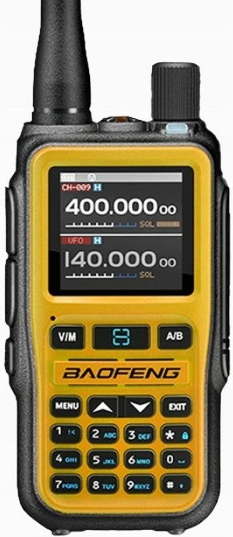 Radio dore Baofeng UV-5R EU MINI USB-C Bluetooth, portokalli