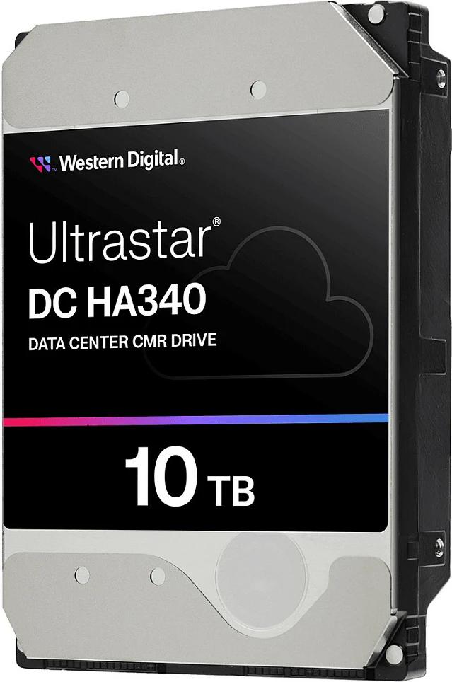 Hard disk i brendshëm Western Digital Ultrastar DC HA340, 10TB, 3.5", SATA 6Gb/s, 7200RPM, 512MB cache, argjendtë/zezë