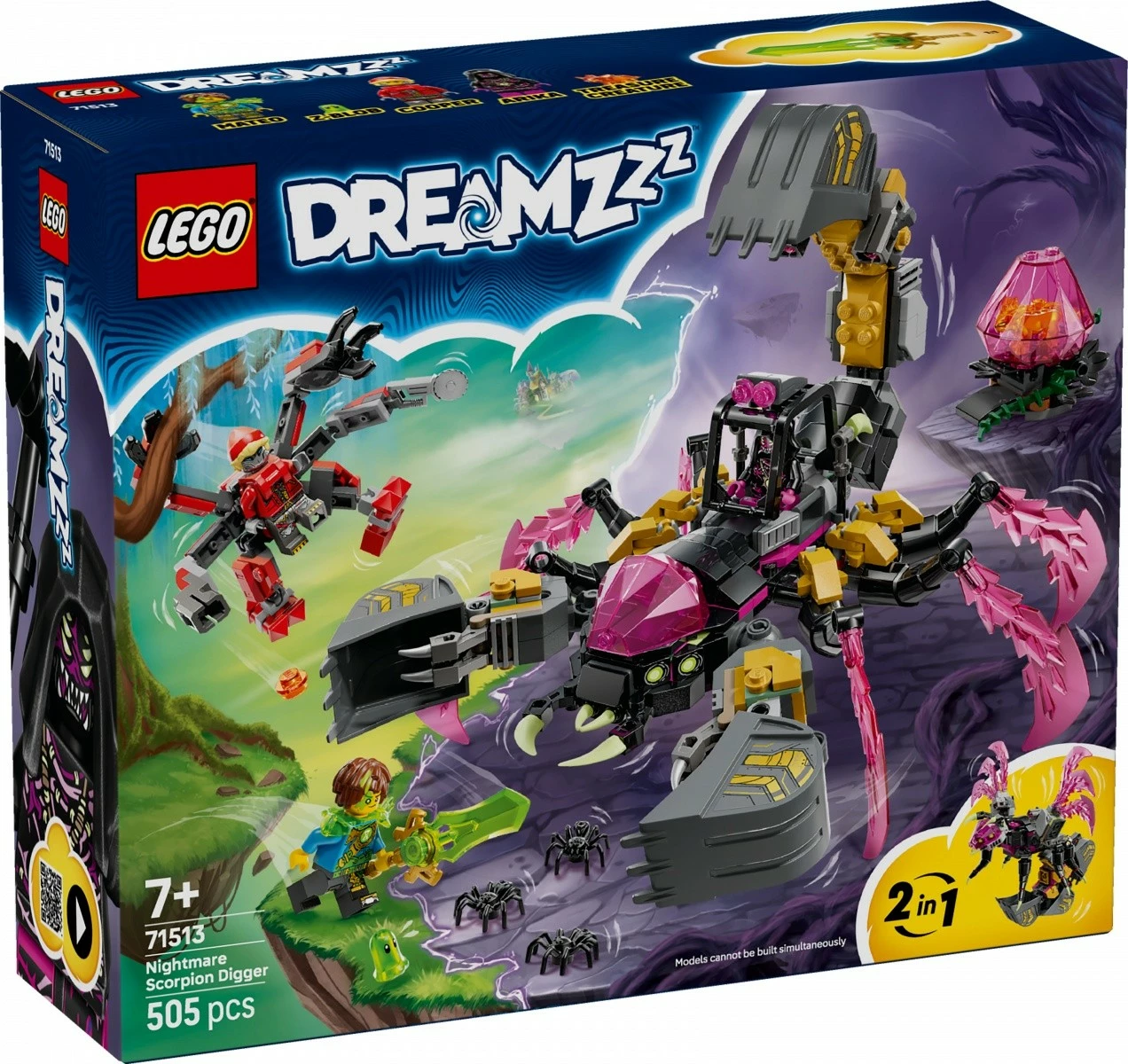 Set ndërtimi, LEGO, DREAMZzz 71513, 505 pjesë 2-në-1, 7+