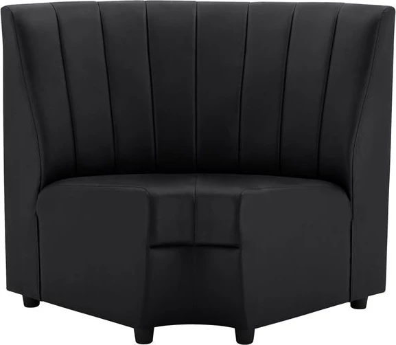 Njësi qoshe për divan, Landon FH3163.01, Pu e zezë, 118x66x93 cm