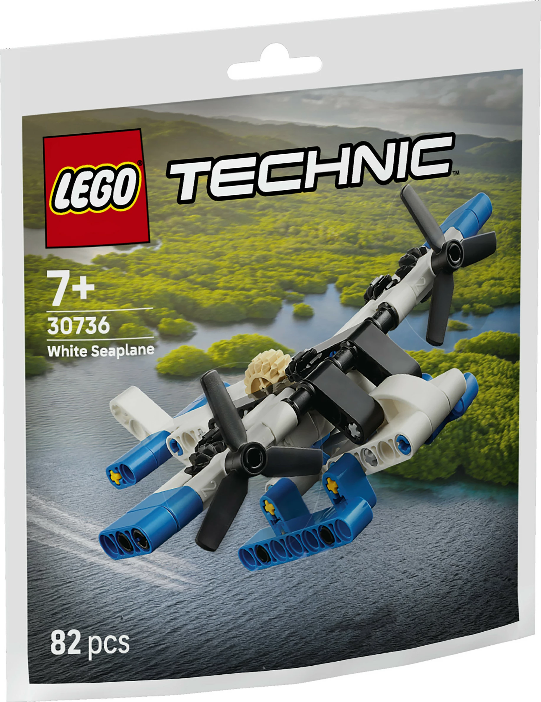 Set ndërtimi LEGO Technic 30736 White Seaplane, 82 copë, 7+, shumëngjyrësh