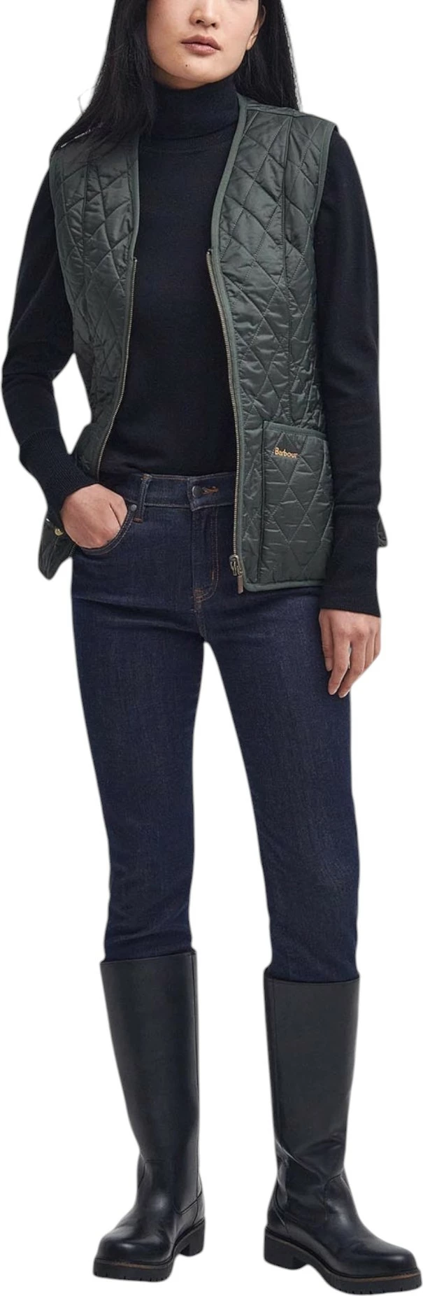 Jelek për femra Barbour Fleece Betty Liner LLI0003, jeshile ulliri [Madhësia: 10]