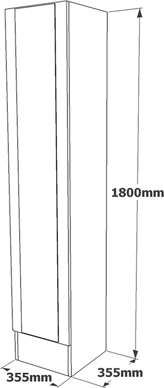 Kabinet-kolonë Xara sonoma 35.5x35.5x180cm