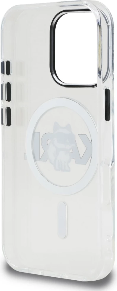 Mbështjellës MagSafe Karl Lagerfeld IML Choupette Head Sketch për iPhone 16 Pro Max, hardcase TPU/PC, transparent, në kuti