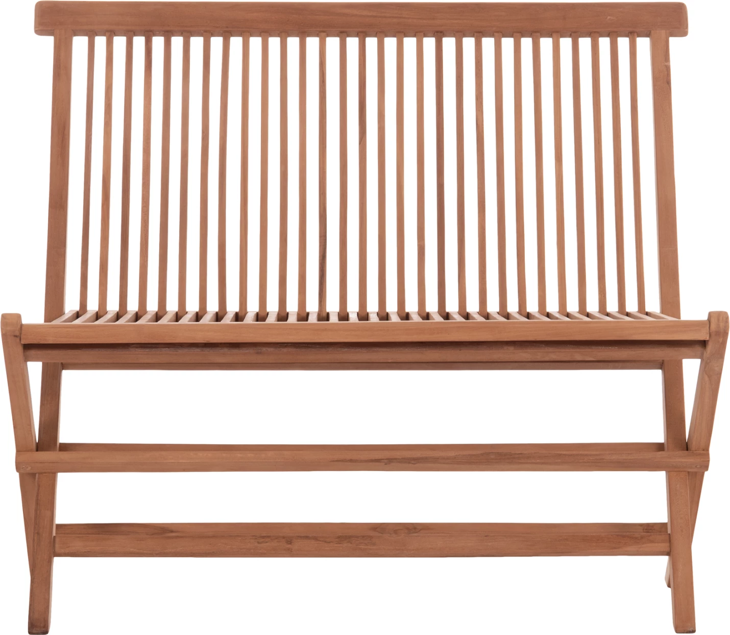 Bankë palosëse KENDALL, dru tik natyral, 100x47x89cm
