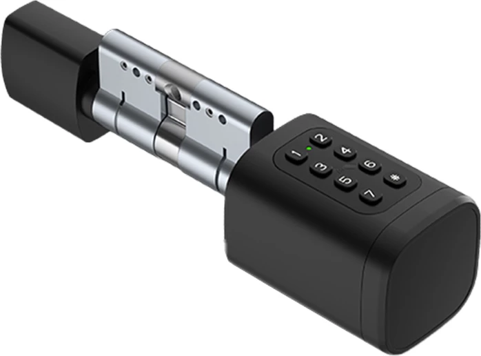 cilindër bravë dixhitale Avatto SDL-V1-B70 70 mm Bluetooth ZigBee Tuya Smart Life EURO profil, e zezë