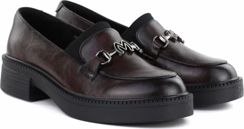 Këpucë loafers femra Vinceza 39985, burgundy