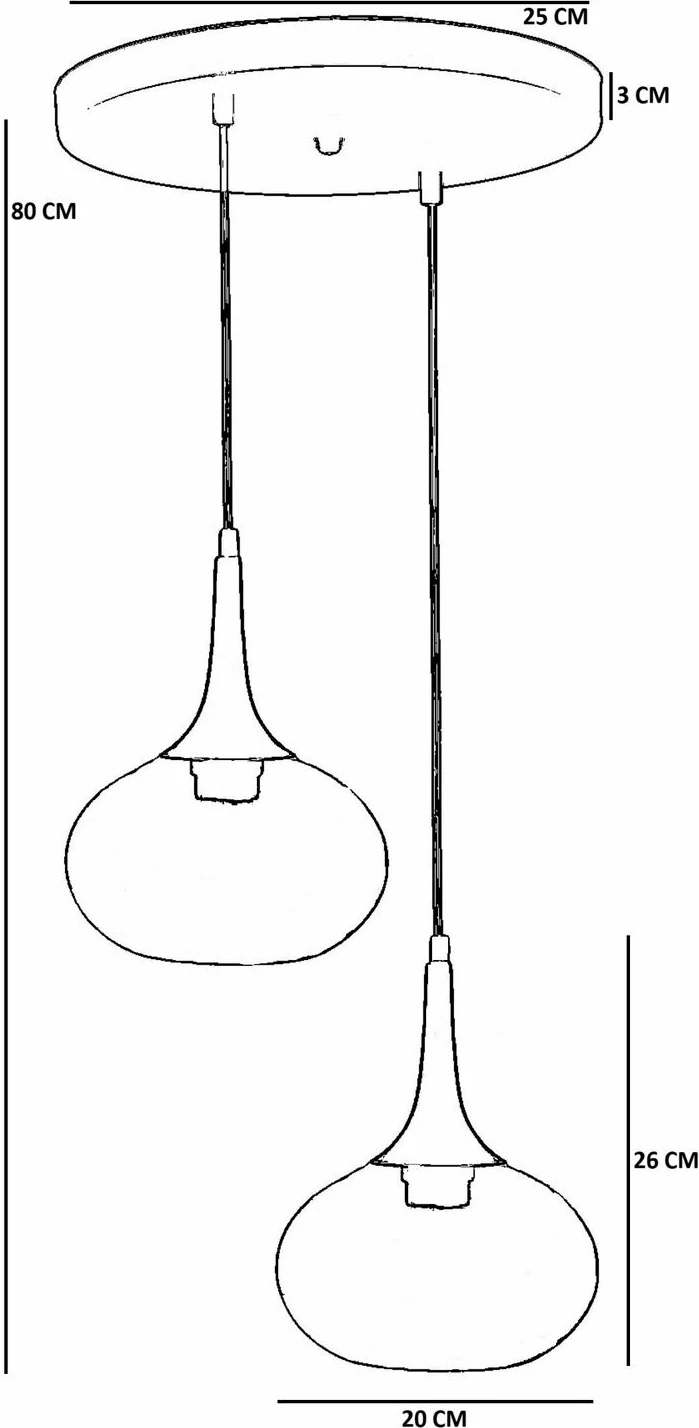 Llambë tavani Opviq, 9049-2, metal dhe xham, gri/zi