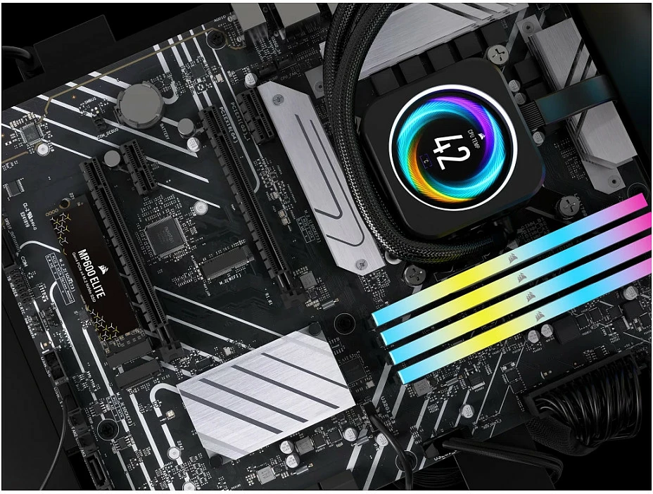 SSD Corsair MP600 ELITE, 1TB, M.2 NVMe PCIe 4.0, 2280, e zezë