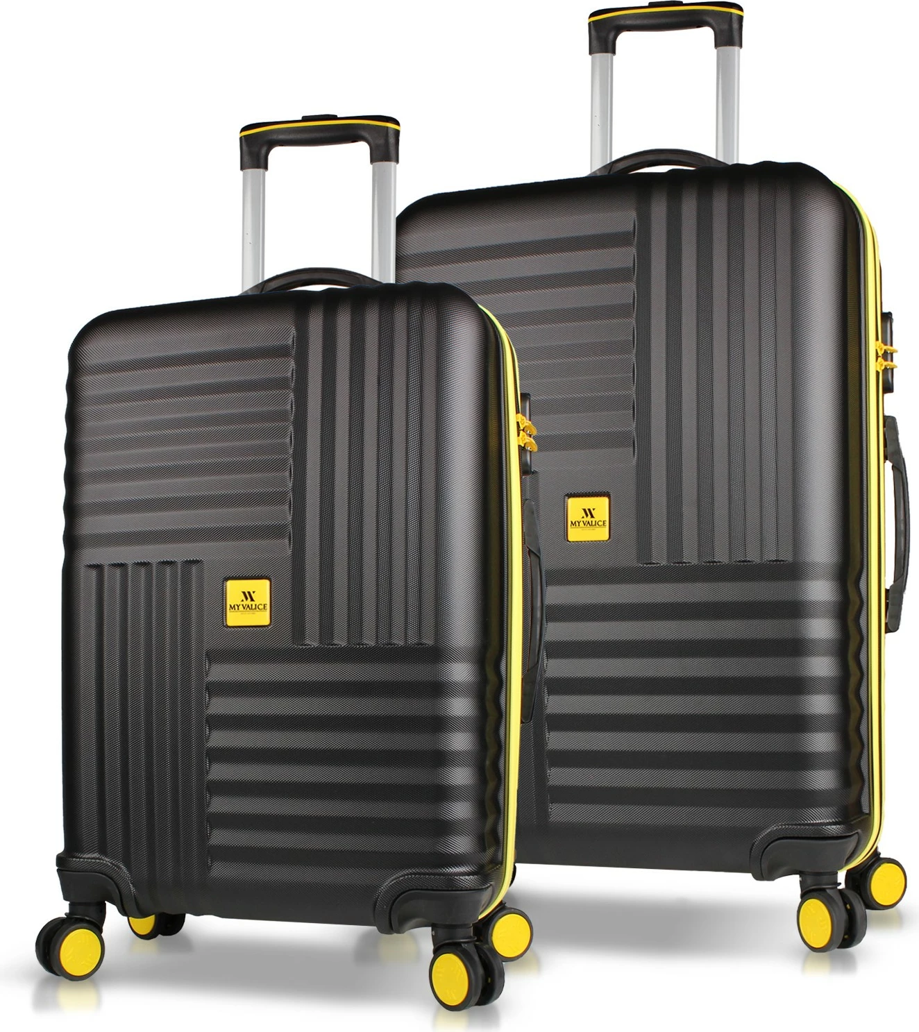 Set valixhesh (2 copë), ngjyrë e zezë, Zoozie Bags, 8388