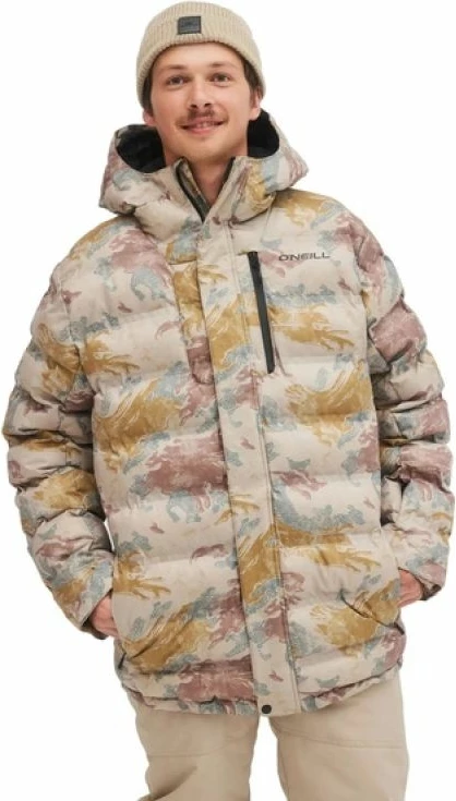 Jakne dimri për meshkuj O'Neill Xtrm Mountain Snowboard Ski 5K, bezhë