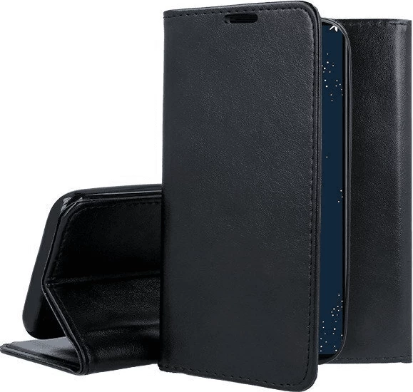 Mbështjellës flip HAVANA Premium për Samsung Galaxy A54, PU lëkurë, mbyllje magnetike, stand, xhep karte, i zi