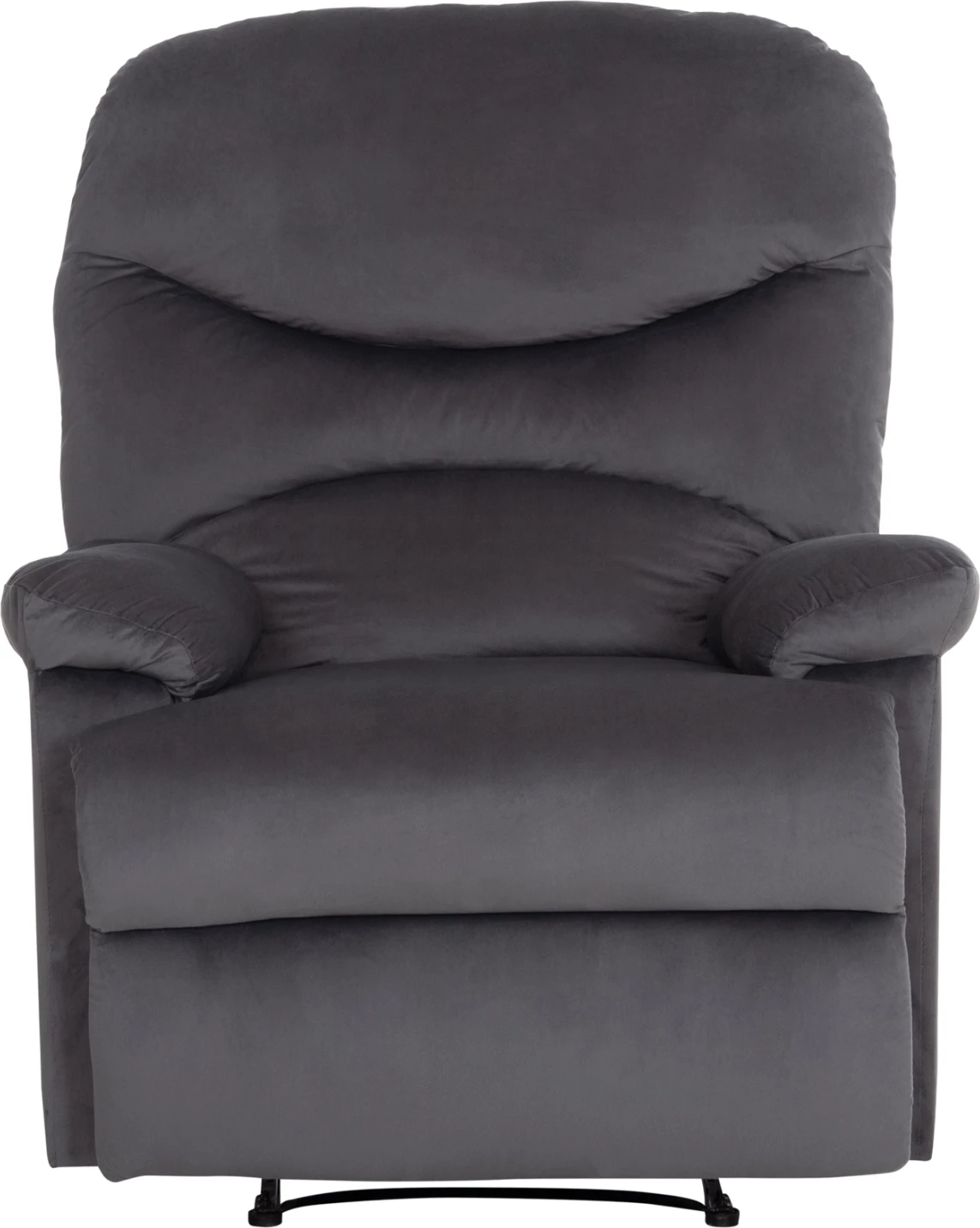Fotel me recliner manual BRAYLEN, kadife gri, FH3298.01, 85x90x95cm