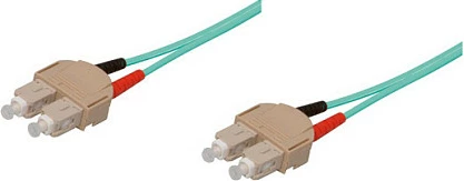 Kabllo optike patch GoodConnections OM3 SC-SC, duplex multimode 50/125, 5 m, LSZH, blu