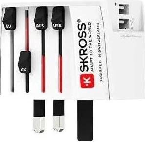 Adapter udhëtimi SKROSS MUV USB me 2 porta