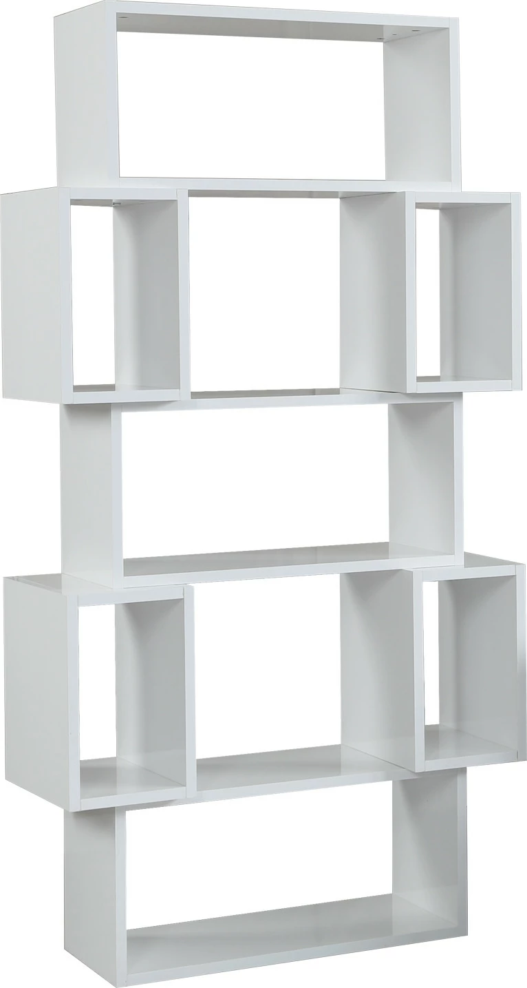 Raft librash Hanah Home, Box, ngjyrë e bardhë shkëlqyese