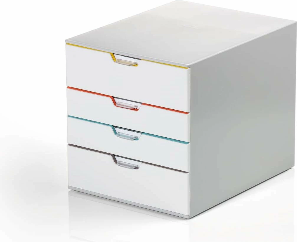Kuti me sirtarë Durable VARICOLOR MIX 4, plastikë, 4 sirtarë, gri