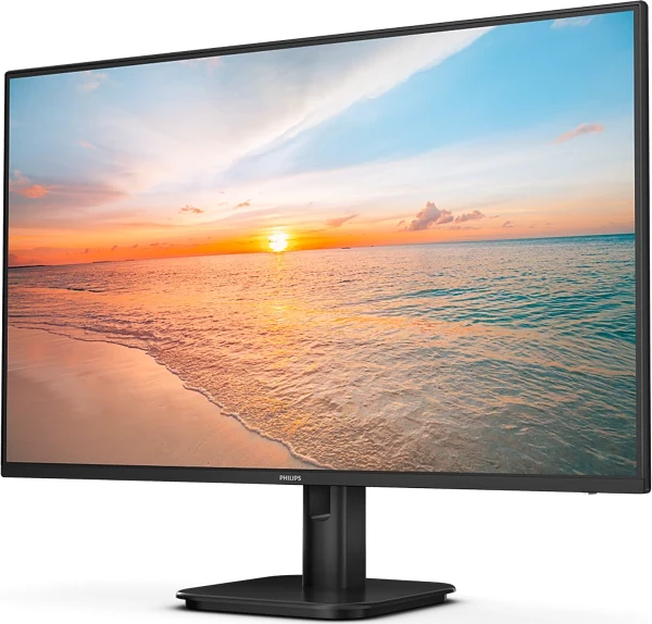 Monitor Philips 27E1N1100A, 27\", IPS, FHD 1920x1080, 100Hz, 4ms, HDMI/VGA, altoparlantë të integrum, i zi, set me kabllo HDMI