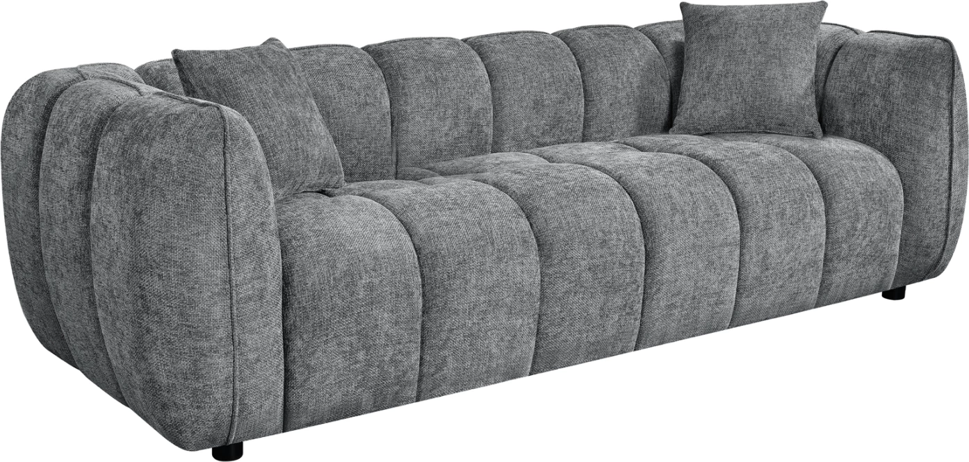 Divan treshe LYKKE, material gri, FH3323.01, 229x89x70cm