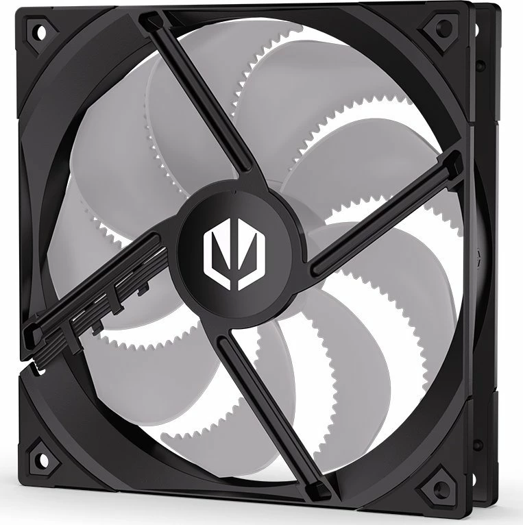 Ventilator kasë PC Endorfy Fluctus 140 PWM ARGB EY4A004, 140mm, 4-pin PWM, 1800 rpm, 1 copë, i zi