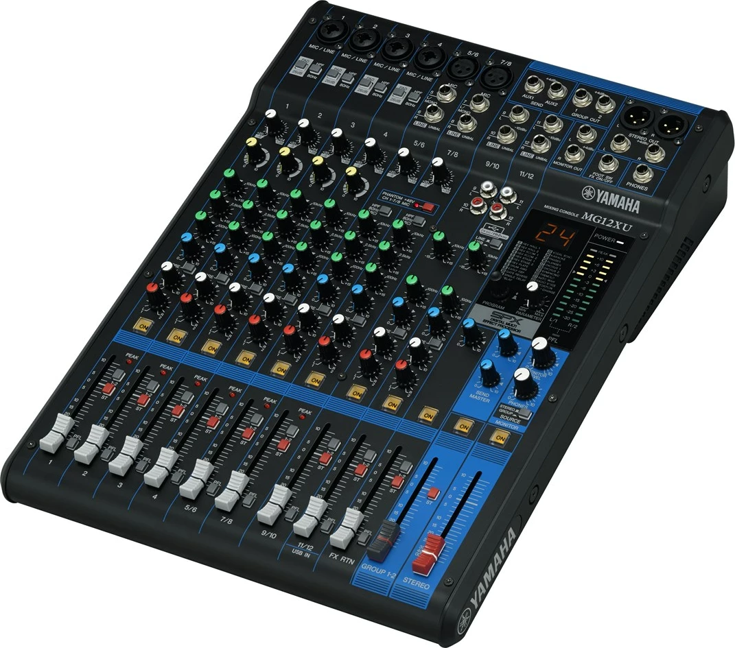 Mikser audio Yamaha MG12XU, 12 kanale