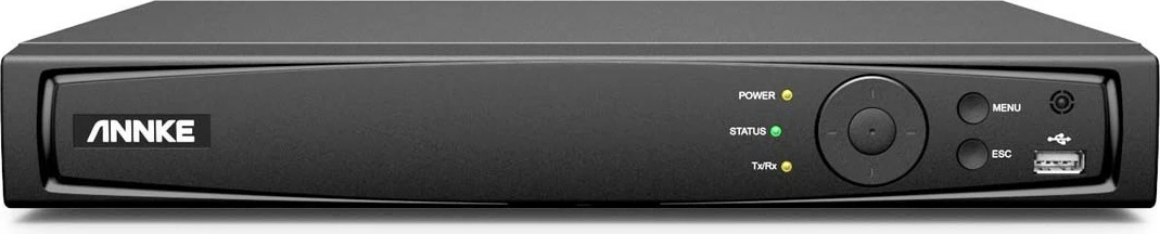 Set kamerash sigurie ANNKE N48PAW+I91DG*4+2T me 4 kamera dhe recorder, e bardhë