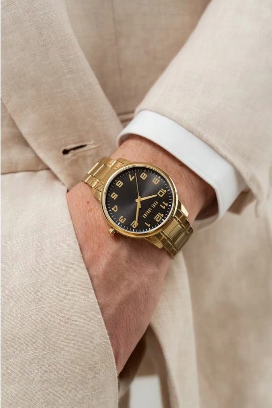 Orë dore për meshkuj Paul Lorens, e zezë dhe e artë