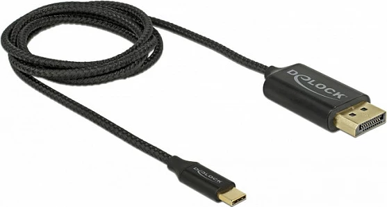 Kabllo USB-C në DisplayPort DeLOCK 83709, 4K 3840x2160, DP 1.2, e zezë