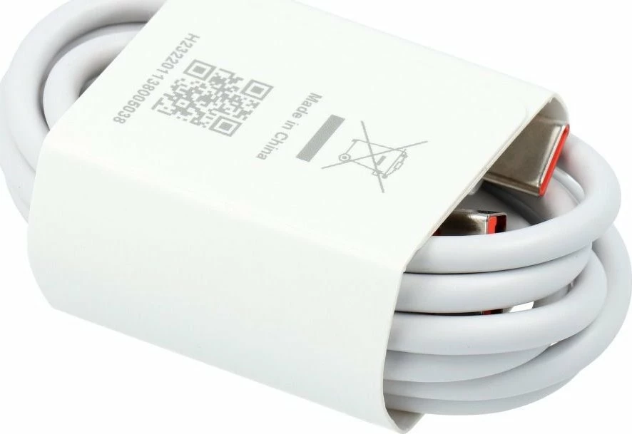 Kabel USB Techonic USB-A në USB-C 1m, e bardhë, bulk (pa paketim)