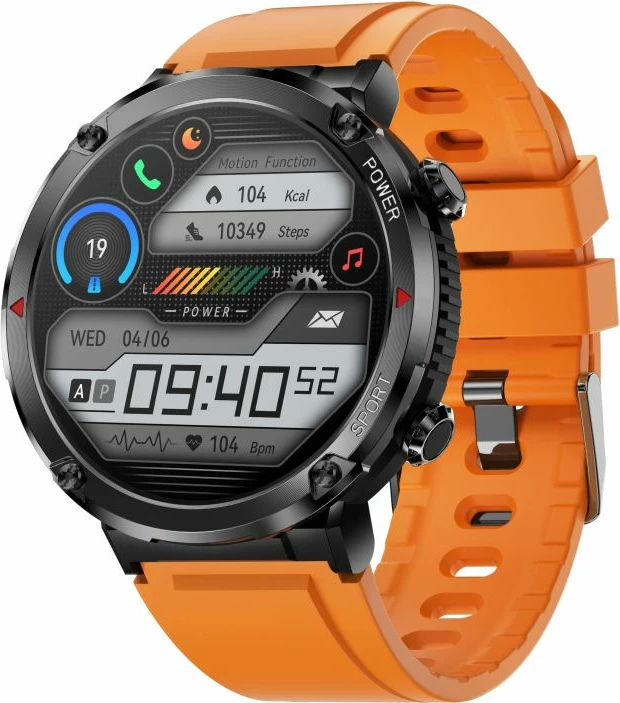 Smartwatch Gravity për të dy gjinitë, portokalli
