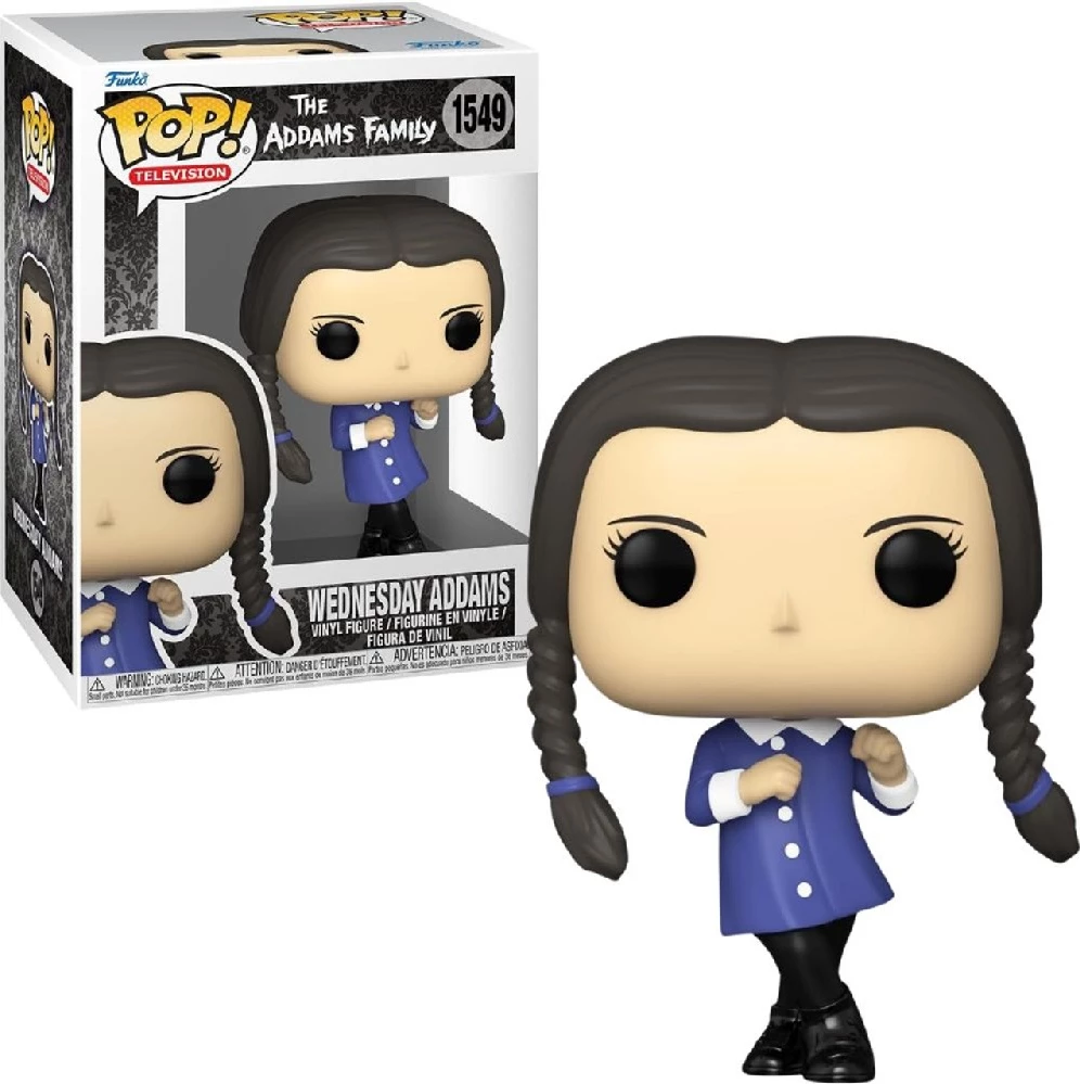 Figurinë koleksionuese Funko POP! TV Wednesday Addams, vinyl, blu/zezë