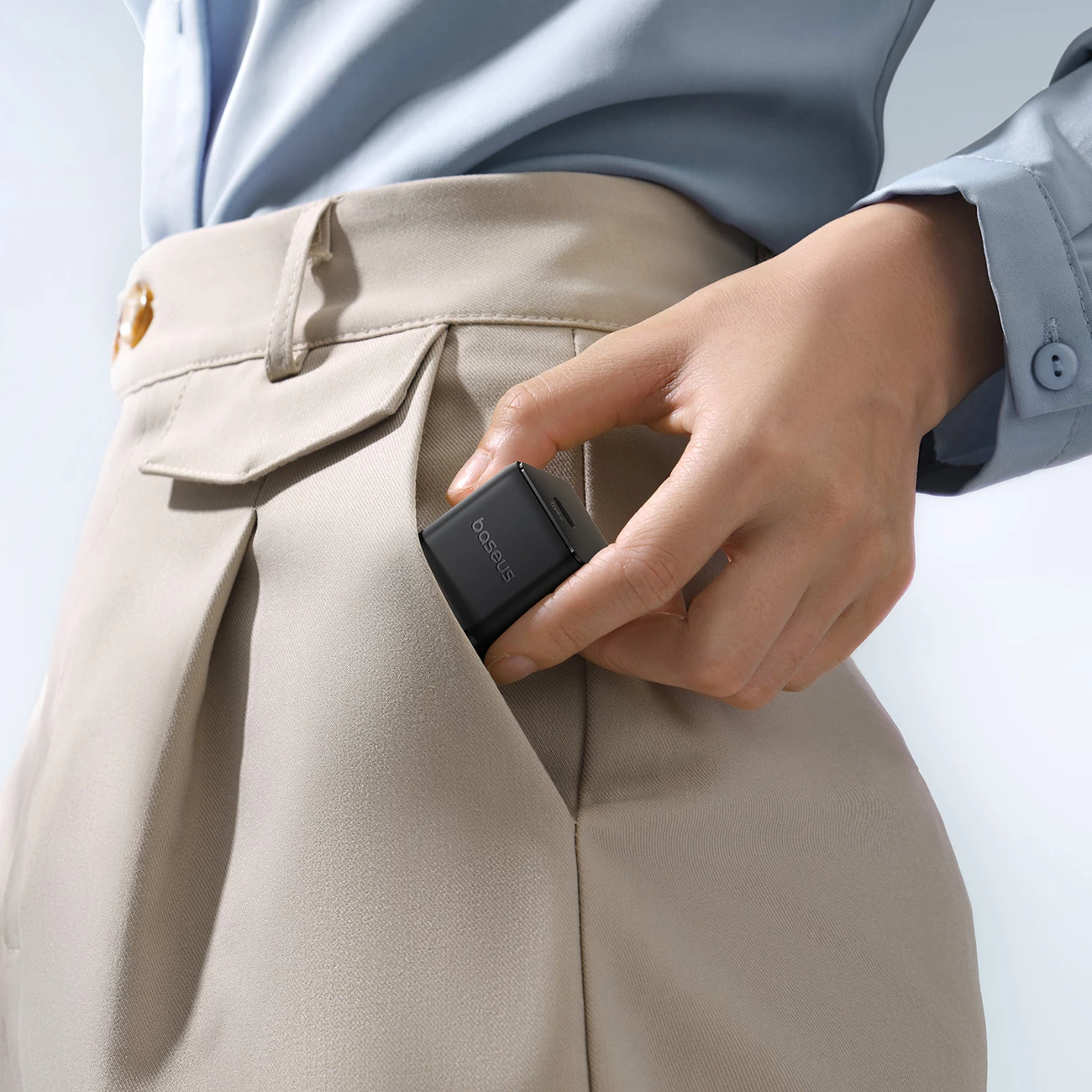 Karikues muri Baseus Palm 30W, USB-C, i bardhë