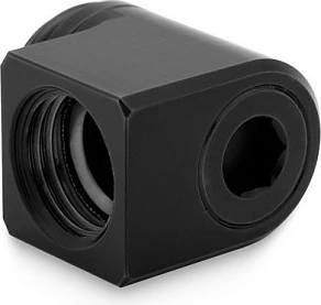 Adapter 90° EK Water Blocks EK-Torque Micro, G1/4 mashkull në G1/4 femër, rrotullues, i zi