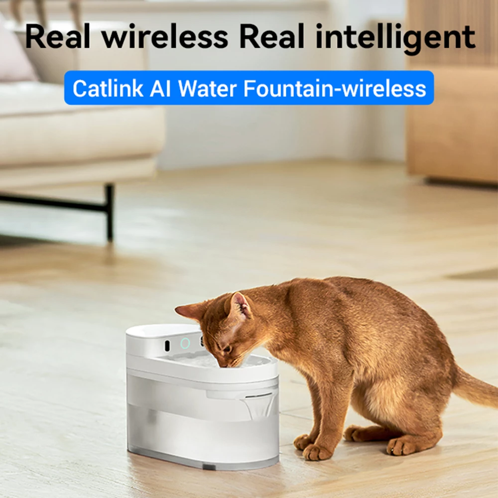Fontanë uji smart Catlink Pure 3 WiFi, 2.3 L, bateri 5000 mAh, e bardhë