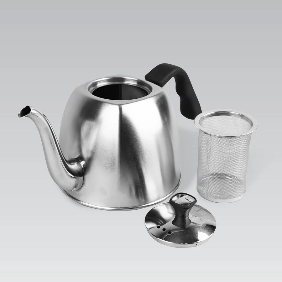 Çajnik Maestro MR-1333-Tea, 1.1 L, çelik inox, dorezë plastike, i argjendtë