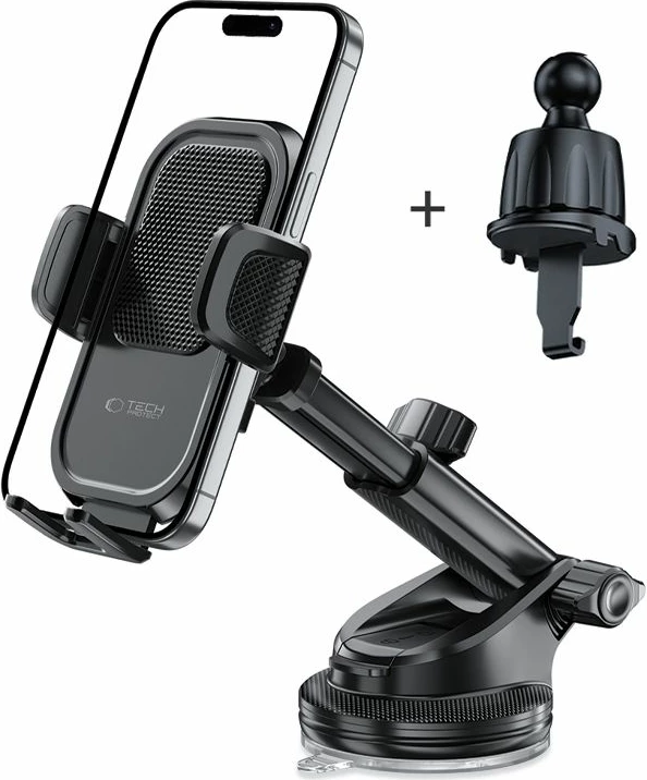 Mbajtës për celular Tech-Protect V8, universal, për veturë, i zi