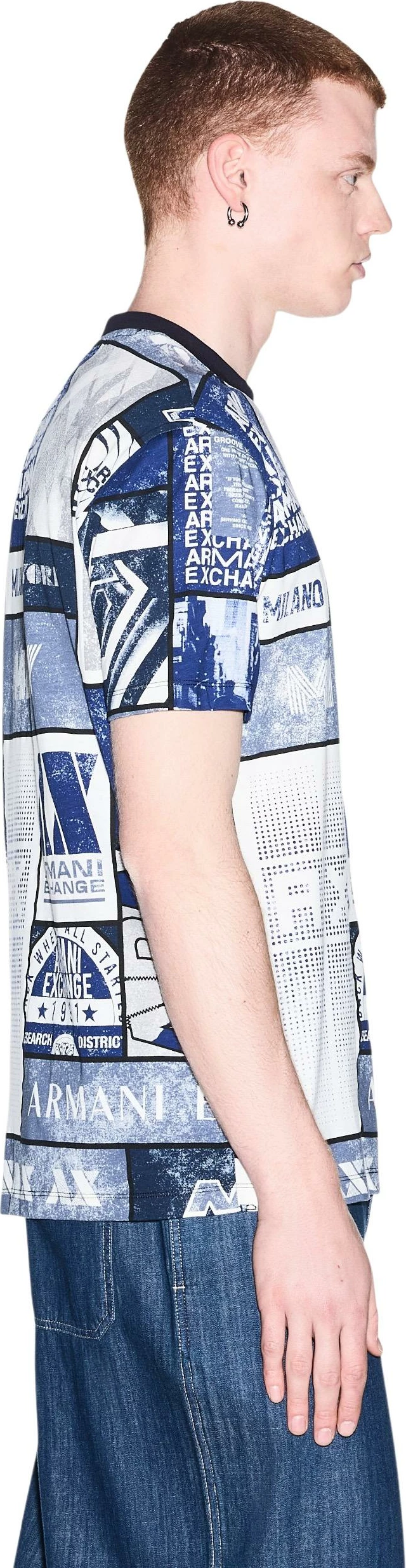 Maicë për meshkuj Armani Exchange XM003021 AF10356, e bardhë [Madhësia: XS]