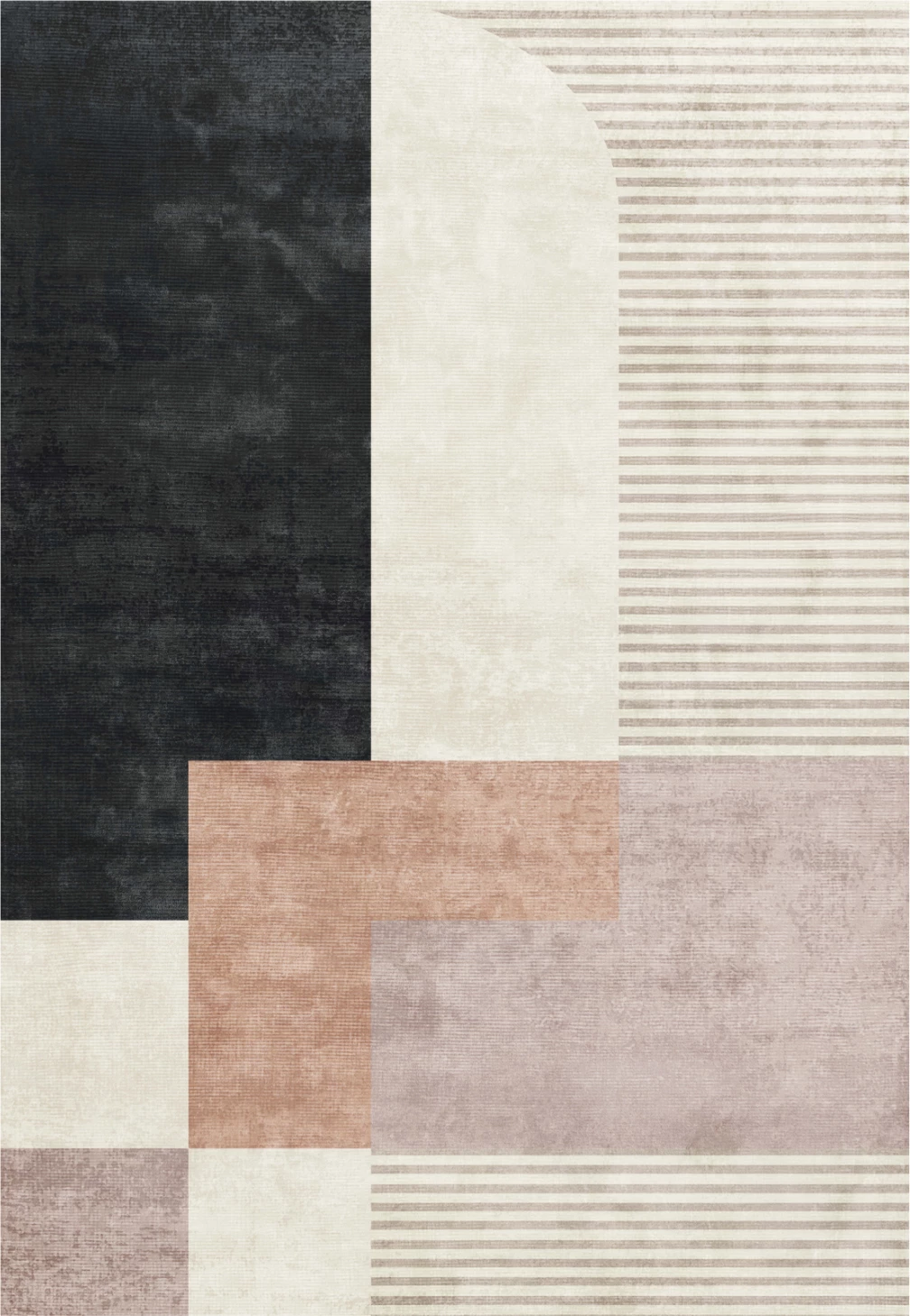 Tepih modern JOSIANE FH7675.32, 160x230cm, me franja, ngjyrë bezhë