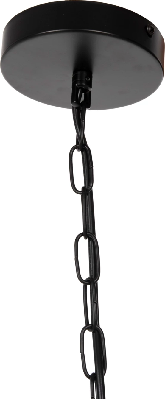 Llambë varëse tavani, sferë metalike e zezë, 6-drita, FH4127, Φ42x108H cm