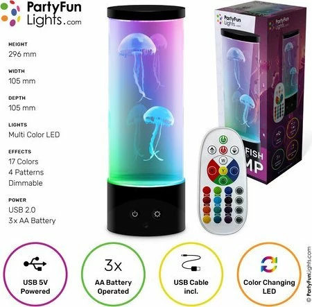 Lampë tavoline nielsen_light Gople Square LED RGB 30cm me telekomandë, e zezë